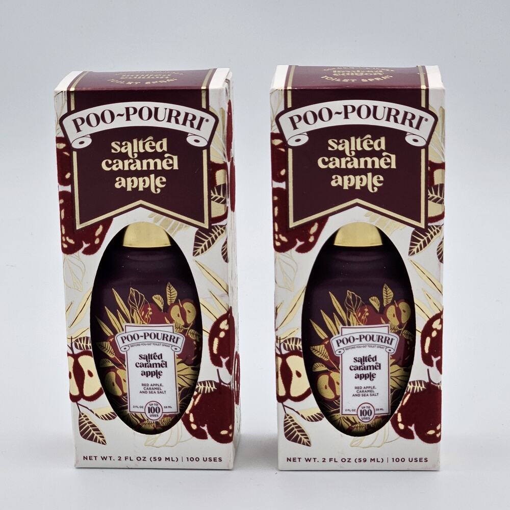 Poo-Pourri Toilet Spray Limited Edition Salted Caramel Apple 2-Pack (4oz)